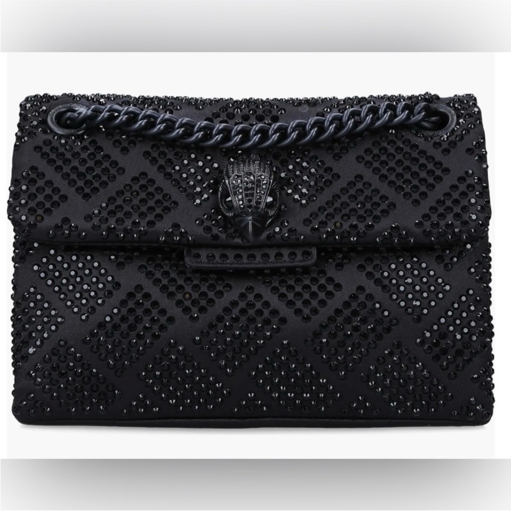 Kurt Geiger Black Studded Clutch